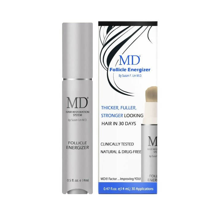 MD® Follicle Energizer with box – MD Hair targeted spot treatment serum for thinning hair, brows, and hairlines
